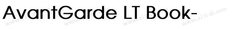 AvantGarde LT Book字体转换